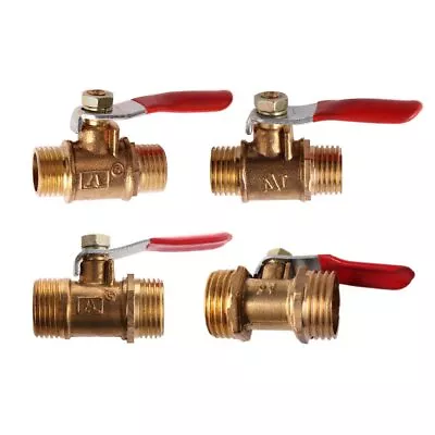 £3.34 • Buy Lever Ball Valve Male To Male Various Sizes 1/8  1/4  3/8  1/2  BSP Full Flow