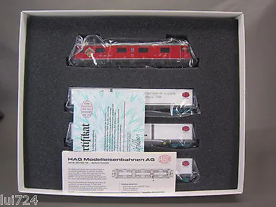 Hag Ho Scale Nr 097 Anniversary Sbb Electric Engine And 3 Container Cars Set  • $559.99