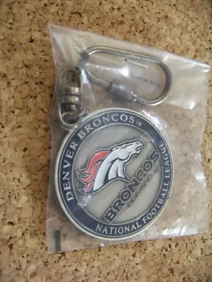 Denver Broncos Mile High Stadium Key Ring With Carabiner Metal AIBM • $12