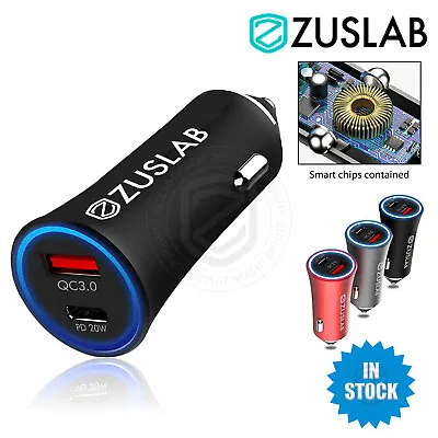 $18.95 • Buy ZUSLAB 38W Fast Car Charger Charging USB Type C For IPhone Samsung