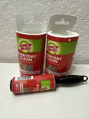 Scotch-Brite 836Rfs-60 Lint Roller RefillWhite60 Sheets2pm& Mini Roller Lot • $23