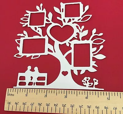 2 Die Cut Card Family Tree Photo Frame Scrapbooking Journaling Various Colours • £1.50