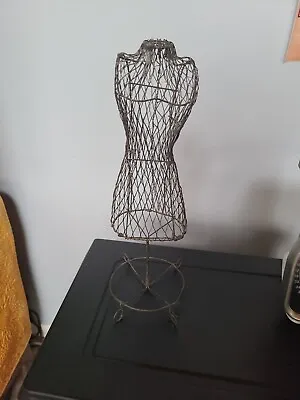 Black Wire Mesh Metal Dress Form Mannequin Jewelry Woman Jewelry Display Stand • $15