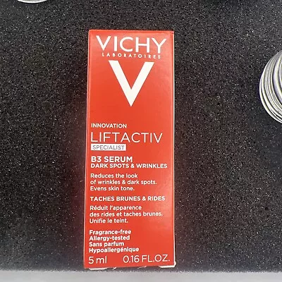 VICHY LiftActiv Vitamin B3 Face Serum-Dark Spots & Wrinkles Mini .16 Oz -NIB • $13.99