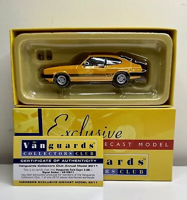 Vanguards VA10811 - Ford Capri 3.0S Signal Amber - Mint In VGC Box • £40