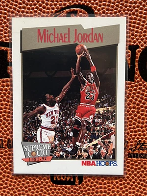 $7.95 • Buy 1991-92 NBA Hoops Supreme Court Michael Jordan #455 Insert Chicago Bulls