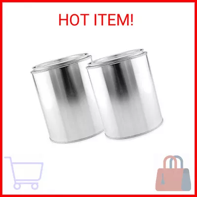 Empty Quart Paint Cans With Lids (2 Pack); Unlined Metal Paint Cans Value Pack • $20.81