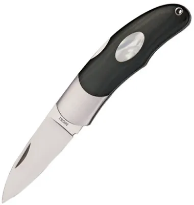 Moki Folding Pocket Knife New Calliope Lockback Black MK205ME • $157.25