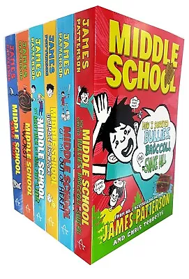 James Patterson Middle School 6 Books Collection Pack Set Paperback NEW • $43.54