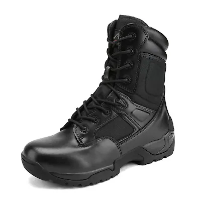 Men's Military Tactical Work Boots Hiking Motorcycle Combat Army Boots Wide Size • $47.99