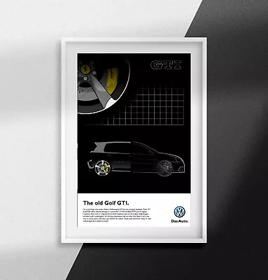 VW GOLF GTI Car Automotive Print Illustration Print Wall Art Artwork Poster • $27.99