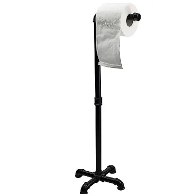 $15.98 • Buy Pipe Holder Free Standing Toilet Tissue Paper Roll Storage Dispenser Bathroom US