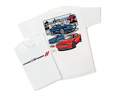 New Challenger/Dodge (54) 100% Cotton White T-shirt. Mopar Ford Rod NHRA • $28.95