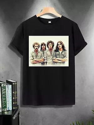 The Eagles 1972 Band Members Black T-Shirt HT807127 • $8.99