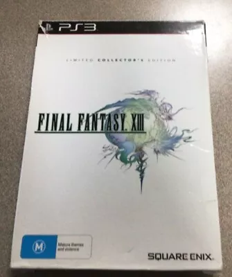 Final Fantasy XIII Limited Collectors Edition Box Set PS3 PAL PlayStation Game • $34.95