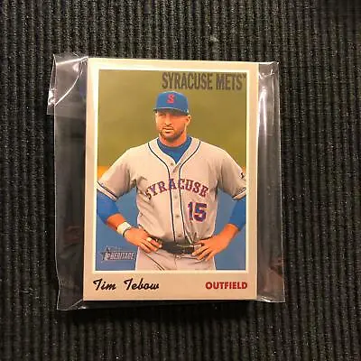 $4.99 • Buy 2019 Topps Heritage Minors New York Mets Team Set 8 Cards  Tim Tebow +