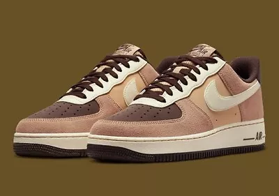 Nike Air Force 1 07 LV8 Hemp Coconut Milk Brown Shoes Sneakers Mens Size US 8 ✅ • $160