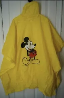 Disney Parks Yellow Mickey Mouse Rain Pocho/jacket.  • $2.49