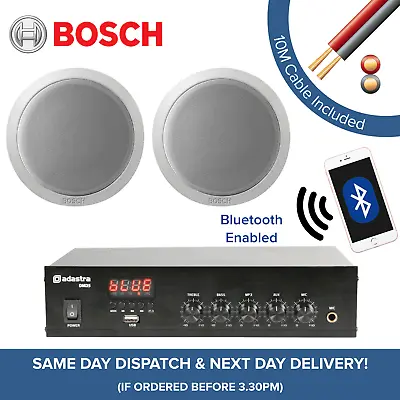 £184.99 • Buy Bosch Bluetooth Music System For Cafe, Restaurant, Shop - Amp + Ceiling Speakers