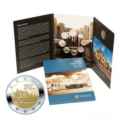 Malta Coins Set 2017 Euro 9 Coins With 2 Euro Hagar Qim Year Set BU 03072 • $79.99