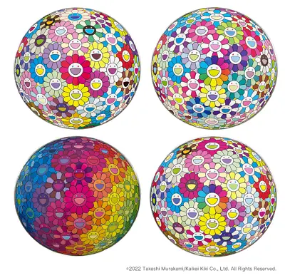 Takashi Murakami Flower Ball Beyond Dimensions Inside Rainbow's Etc 4 Poster • $8275