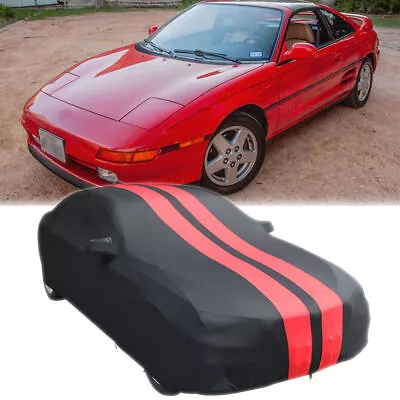 Full Car Cover Stain Stretch Dust-proof Custom Black W/Red For Mercedes-Benz SL • $97.63