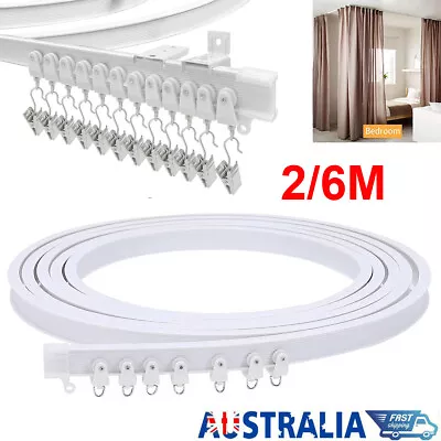 AU Bendable Flexible Curtain Track Rod Rail Ceiling Window Caravan Straight Bay • $21.59