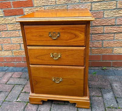 £129.99 • Buy Younger Furniture Teak Wood Bedside Table Cabinet Chest Solid Hardwood Wooden