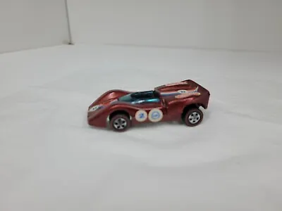 1969 Hot Wheels McLAREN M6A Redline Spectraflame  Red Hong Kong Grand Prix (B) • $75