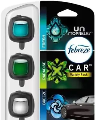 Febreze Car Air Freshener Vent Clips Car Freshener Unstopables Scents Variety  • $11.97