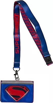 *NEW* DC Comics: Superman Deluxe Lanyard With PU Card Holder • $11.40