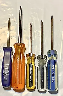 $12 • Buy Vintage VACO, Great Neck TORX Screwdriver Set Of 5 Made In USA