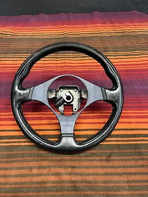 MITSUBISHI LANCER EVO 9 IX OEM BLACK STEERING WHEEL  Evolution 8 & 9 • $279.99