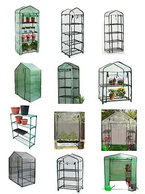 £28.99 • Buy Greenhouse With Shelves Pe Or Pvc Plastic Outdoor Garden Grow Bag Green House 