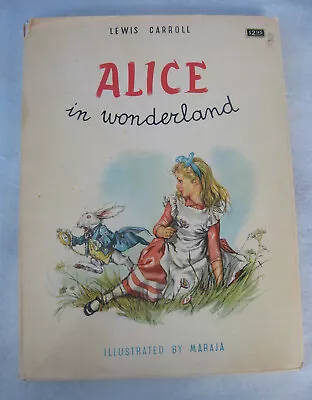 Vintage Alice In Wonderland Original Maraja Illustrated Book + Dust Jacket Italy • $12.50