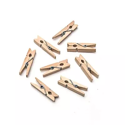 Wooden Clothes Pegs Clips Pins Washing Line Airer Dry Line Wood Peg Outdoor D • $14.84