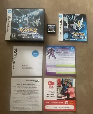 Pokémon Black Version 2 (Nintendo DS 2012) Complete In Box CIB -US Release- • $174.99