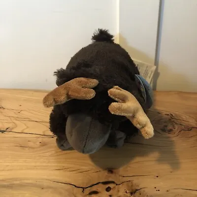 New 11  Pillow Pets Pee-Wees Chocolate Moose Brown Plush Stuffed Animal Toy Soft • $24.99