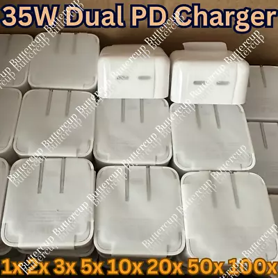 35W Dual USB-C Wall Adapter Fast Power Charger For Apple IPhone 14 15 8 IPad Lot • $268.63