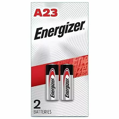 Energizer A23 Battery 12Volt 23AE 21/23 GP23 23A 23GA MN21 2 Pack Sealed • $4.19