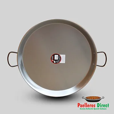 60cm Authentic Spanish Polished Steel Paella Pan • £42.99