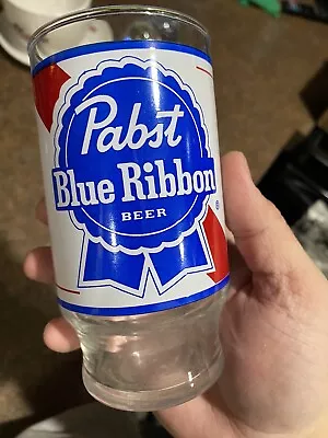 Pabst Blue Ribbon Beer Glasses Pint Vintage • $17.50