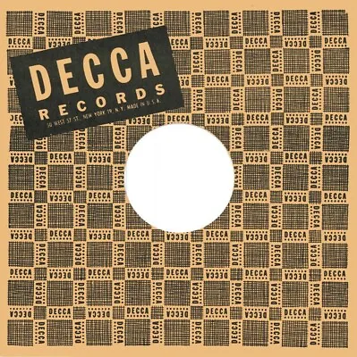 10  (78rpm) Decca BigBoppa Reproduction Company Record Sleeves (5 Pack) • $6.20