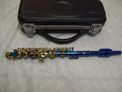 New Blue Color Piccolo   with Gold Color Keys W/ Case • $65