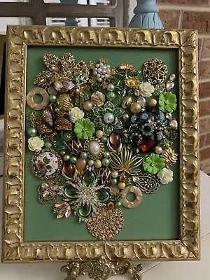 Vintage And Contemporary Jewelry Art Framed • $78