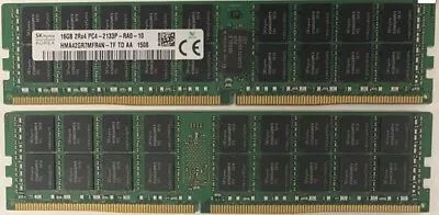 4 X 16GB DDR4 Ram SK Hynix Korea 2Rx4 PC4-2133P-RAD-10 • $10