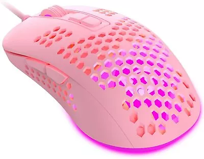 AU Wired Lightweight Gaming Mouse RGB Backlit Mice Honeycomb Shell USB Ergonomic • $24.15