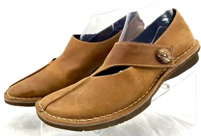 Sergio Tomani Leather Hook & Latch Button Casual Comfort Shoes US Women 10 EU 41 • $33.99