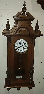 Antique Art Nouveau Zochlar Korneuburg Vienna Regulator Wall Chime Clock Working • $389