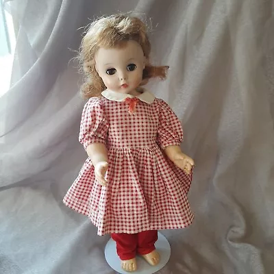 Vintage Madame Alexander KELLY DOLL Vinyl 1958 W/RED DRESS & Pants • $21.99